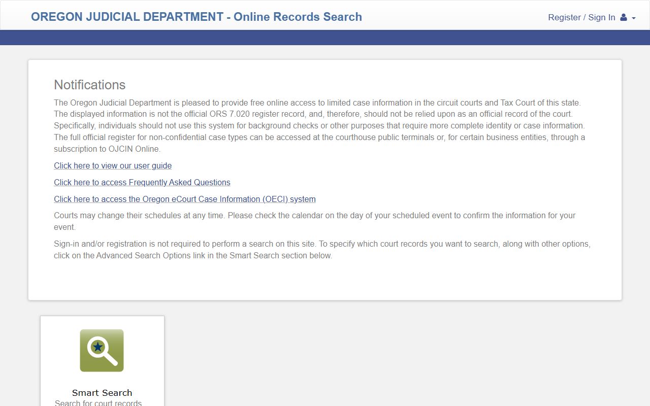 Deschutes County court records after jail arrest in Oregon Smart Search